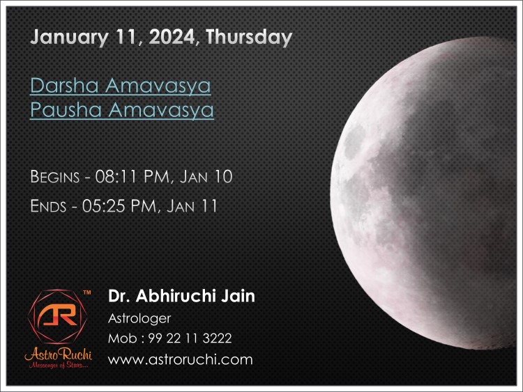 Astroruchi Abhiruchi Palsapure Amavasya 11 Jan 2024