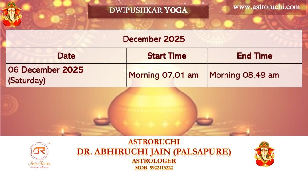 Astroruchi Abhiruchi Palsapure Dwipurshkar Yog Dec 2025