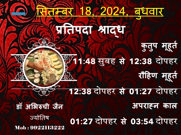 Astroruchi Abhiruchi Palsapure PitruPaksha 18 Sep 2024