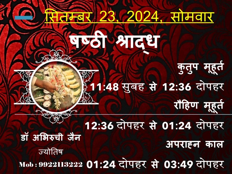 Astroruchi Abhiruchi Palsapure PitruPaksha 23 Sep 2024