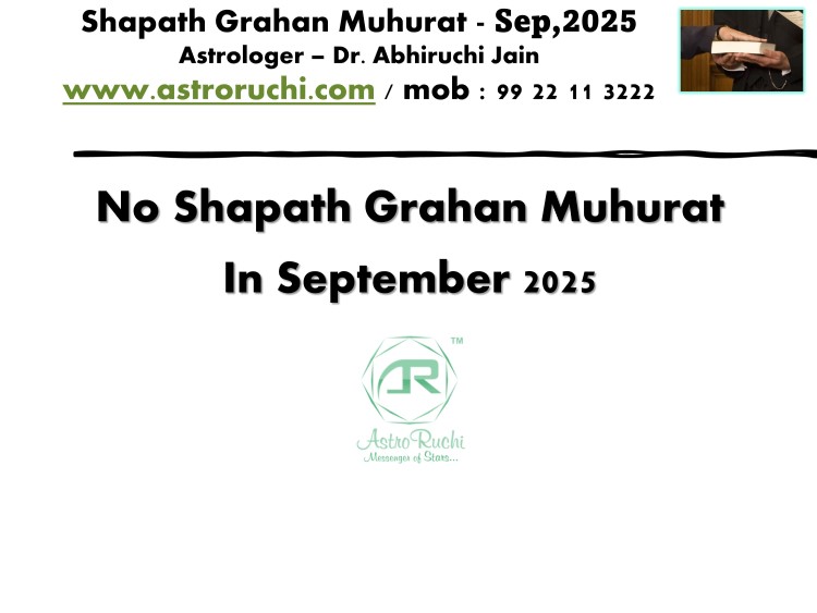 Astroruchi Abhirchi Palsapure Shapath Grahan Muhurat Sep 2025